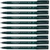 Lumocolor Quick-drying Fine Point Permanent Markers, Black
