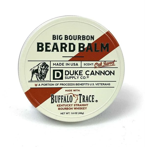 Duke Cannon Supply Co. Big Bourbon Beard Balm Buffalo Trace , 1.6 Oz (48g) White