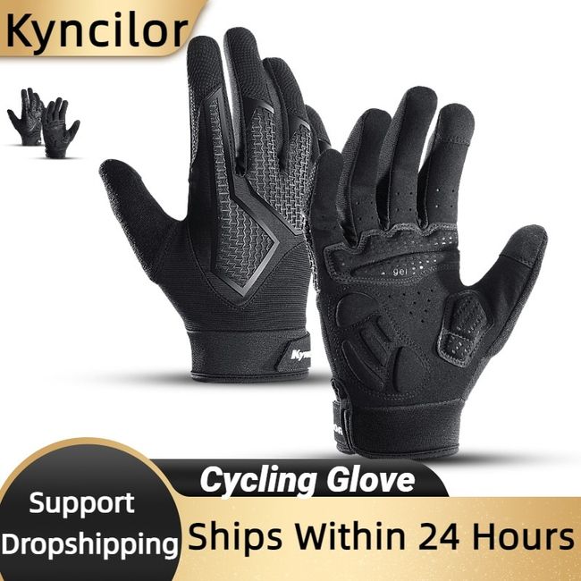 Sports Mittens Work Nylon Gloves Full Finger Gloves Riding Cycling Touch  Screen