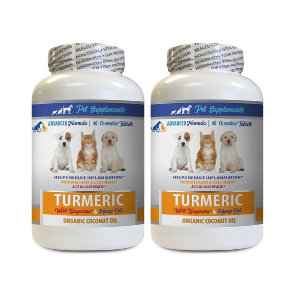 cat anxiety relief - DOG CAT COCONUT & TURMERIC - cat coconut oil 2B