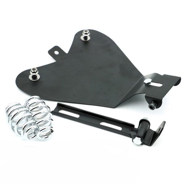 HANSWD Motorcycle Black Metal Solo Seat Baseplate For Sportster XL883/1200