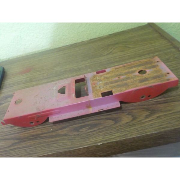 vintage tonka dodge pickup truck red chassis for parts