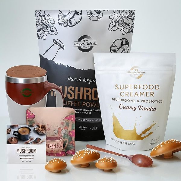 MaheerSelects Mushroom Coffee 30 Serving Withbox Complete Coffee Set 100% REAL