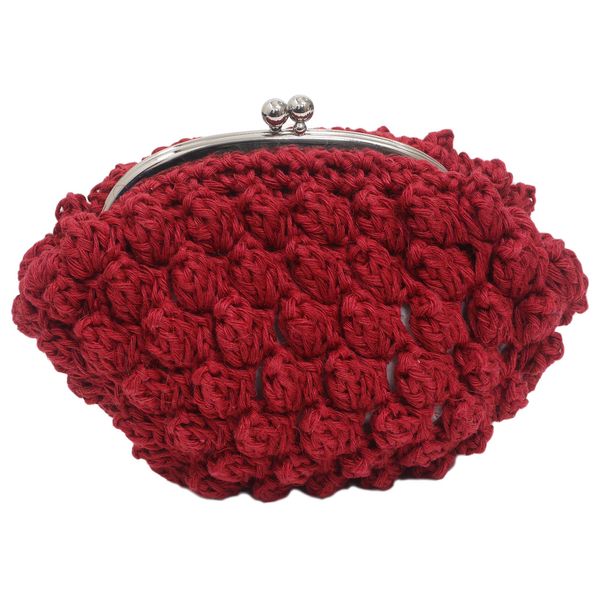 Fairytale Art Knitting Kit Papcorn Woven Pouch, Red 3456