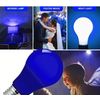 A19 Blue Light Bulb 60W. UL Listed E26 Base Party Bulbs 2-Pack