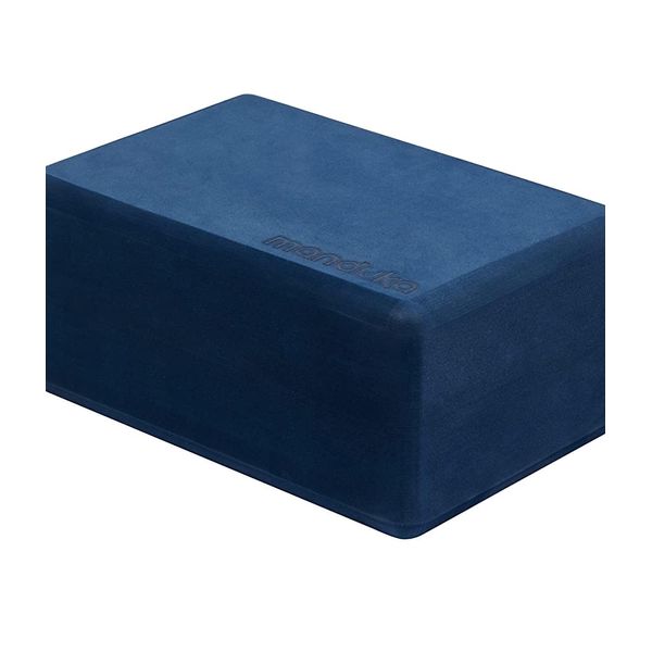 Manduka Recycled High Density EVA Foam Yoga Block Midnight 2 Pack Authenticity Guaranteed, Midnight Blue (Pack of 2)