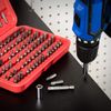 NEIKO 10048A Security Bit Set 100-Piece Set Cr-V Steel 1/4-inch Adapters Phillips Slotted Hex Torx Star Tamperproof Pozi Square Spanner Torque Tri-Wing Clutch Spline
