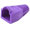 100 Pcs RJ45 Connector Ethernet Cable Color Coded Strain Relief Boots Purple