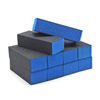 500 piece Black Blue Sanding Block 3 Way 120/120/120 Nail Buffer Blocks