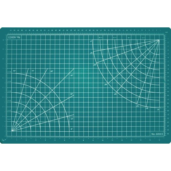 Excel Self-Healing Cutting Mats, 5-1/2 by 9-Inch, Green