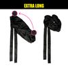 EBIN Wonder Wig Solution Tie-Up Bonnet Black - Extra Long