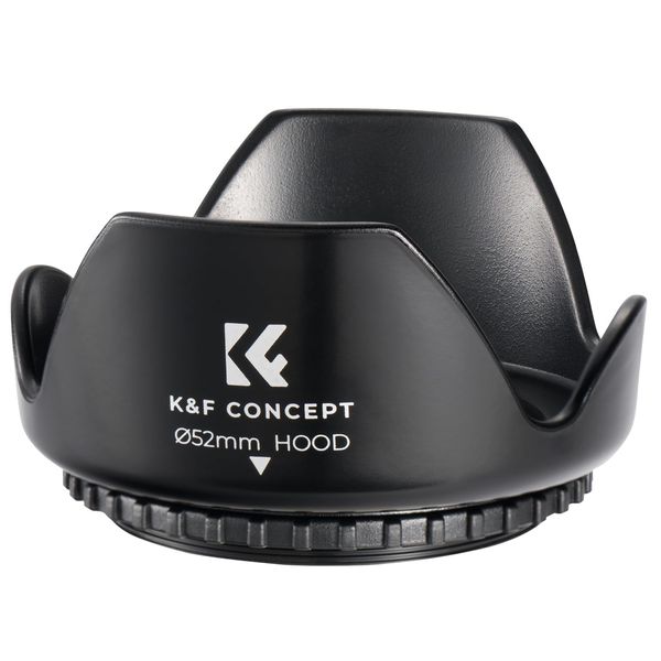 K&F Concept Gegenlichtblende Lens Hood 52mm, Universal Blume Sonnenblende Streulichtblende Für Canon Sony Nikon Olympus Fujifilm Pentax