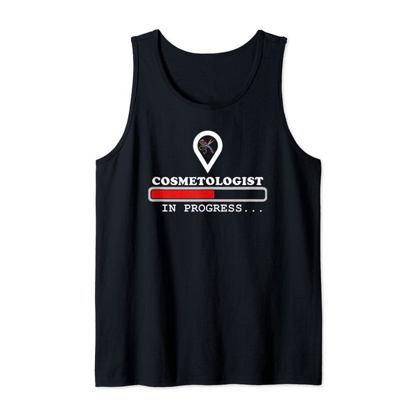 Cosmetologist gift, Hairstylist Barber in progress loading Tank Top