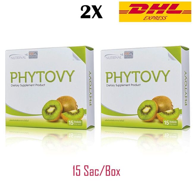 2X Phytovy Kiwi Extract Supplement slim Detox Clean Weight Manage Dietary 15 sac