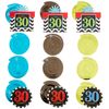 Amscan 30th Celebrate Swirls Decorations Pack, 12 Pieces