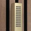 Milano Lyra Hand Shower Handset Outlet Elbow Wall Bracket - Brushed Brass