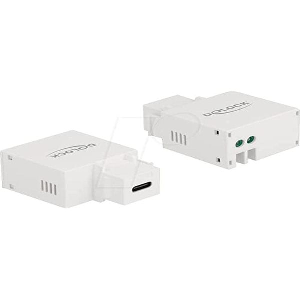 Delock Keystone Modul mit USB Type-C™ Ladebuchse 2,1 A weiß