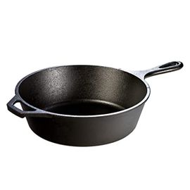 Lodge L14SK3 15 Round Seasoned Cast Iron Skillet w/ Handles