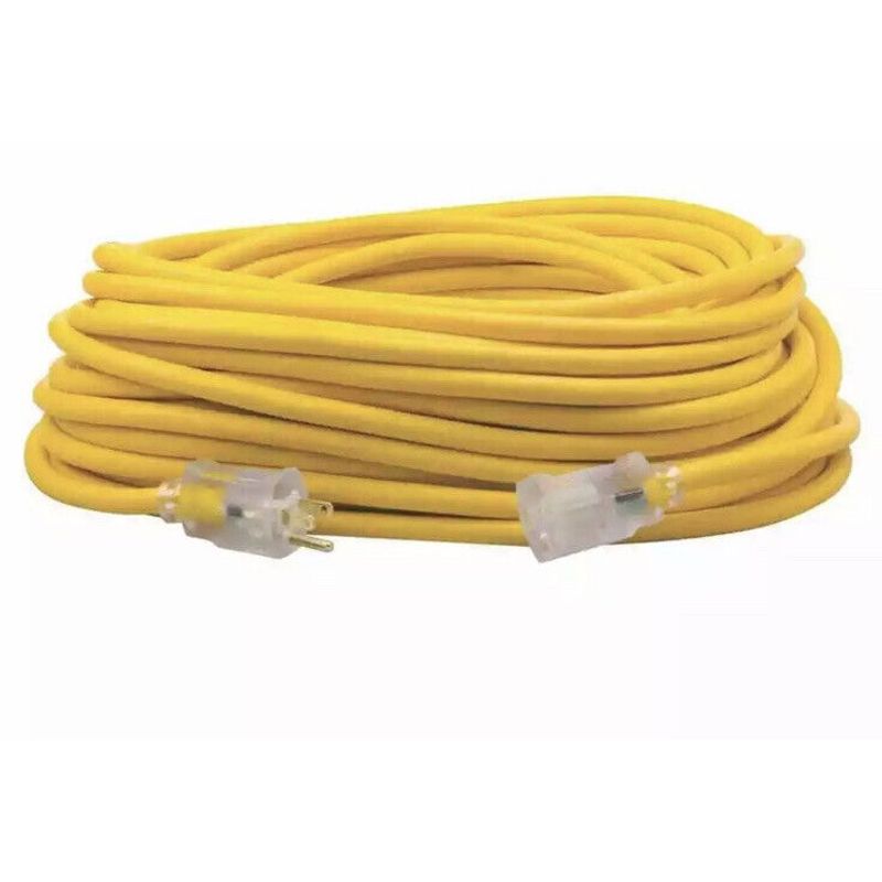 Coleman Cable - U-Ground 12/3 Gauge 15 Amp Extension Cord 25' Heavy ...