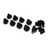 Ufixt Universal Black Control Knobs for Ovens, Cookers and Hobs (Pack of 8)