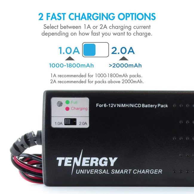 Tenergy NiMH 9.6V 2000mAh Airsoft Repalcement Battery - Tenergy