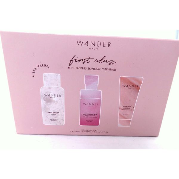 WANDER:  FIRST CLASS 3 PC SKINCARE SET. GIFTBOXED. ORG $38 SALE $30