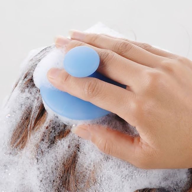 [5x to 10x points for all items in the store] Shimomura Planning Silicone Shampoo Brush Blue 32709