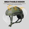 Adjustable Tactical Airsoft Helmet Hunting Combat w/ Side Rail Mount + Half Mask