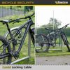 Sterling 1018C 10mm 1.8m Combination Locking Security Cable, Black