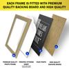 A5 Oak wooden effect Photo/Picture frame Wall Mountable with acrylic display
