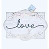 Inspirational Scalloped Glittered Hanging Decor. “Love”. ShipN2Hours