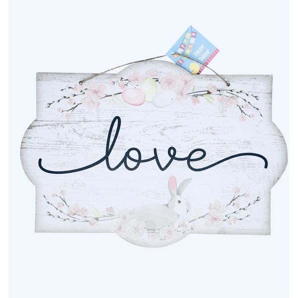Inspirational Scalloped Glittered Hanging Decor. “Love”. ShipN2Hours