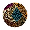 Patchwork of Wild: Colorful Leopard Print Collage PopSockets Standard PopGrip