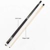 Collapsar CH03 Pool Cue with Soft Case,Green Curly Maple with Cream&Mother-of-Pearl Dimond,Black Irish Linen Handle, 58Inch Professional Pool Sticks