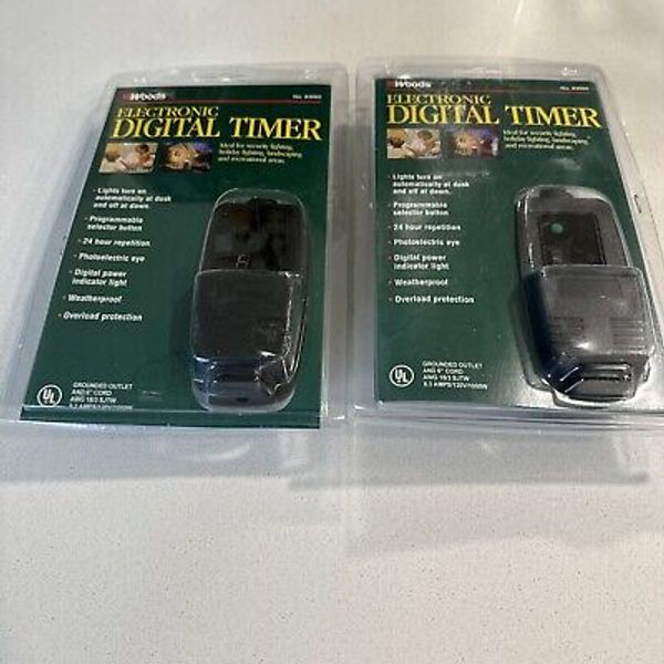 2 Woods Electronic Digital Timer, Programmable for security lighting landscaping