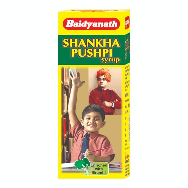 Baidyanath Shankhapushpi Syrup I Concentration Supplement I Mental Health Supplement I 450 ml