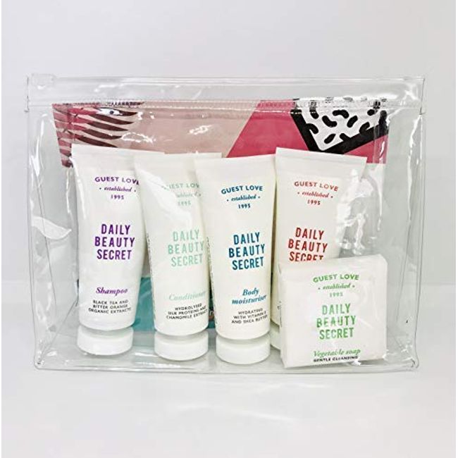 Beauty Gift Pack Shampoo Body Wash Conditioner Moisturiser and Soap by Guest Love Made in Italy