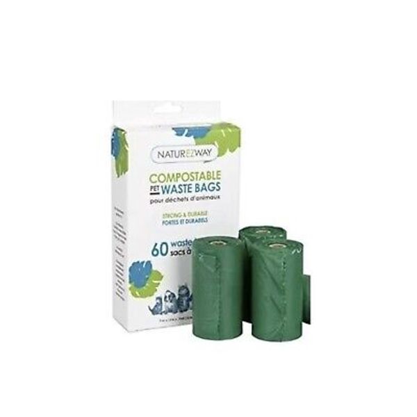 Naturezway Compostable Pet Waste Bags Lot of 12 Boxes (720Bags Total)