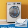 Washable Absorbent, Reusable Bed Pad with Flaps-Blue
