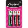 ChapStick Classic Spearmint, Cherry and Strawberry Lip Balm Tubes Variety Pack - 0.15 Oz Each (Pack of 3)
