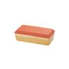 Earth Color Antibacterial Rectangular Bento Box, Red