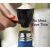 Easy Pour, Easy Scoop! 2in1 Sliding Funnel & Scooper For Kitchen Efficiency!