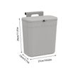 Hanging Trash Bin With Lid, Kitchen Compost Bin, Space-Saving Kitchen Garbage Container, Compost Bins For Camping/RV/Car/Bathroom