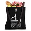 Pilates books Reformer Read Repeat Tote Bag