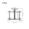 uxcell Flow Control Tube Clamp Adjustable Helix Screw Compressor Hose Clamp for Lab 5pcs