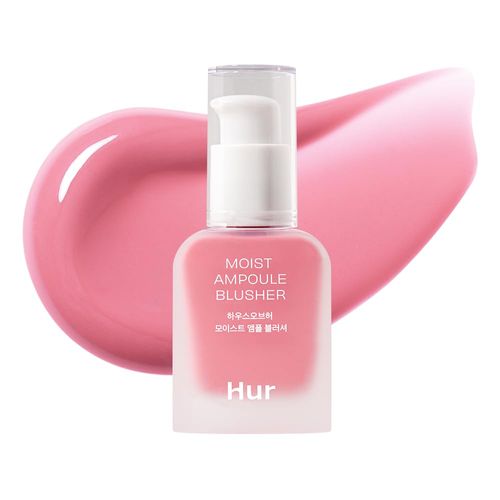 House of Hur Moist Ampoule Blusher with 50% Moisture Essence | Hydrating & Long-Lasting Blush | 0.68fl.oz (9 Shades) - Cherry Blossom