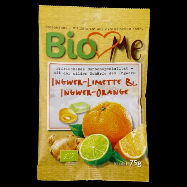 Bio Ingwer-Limette & Ingwer-Orange Bonbons