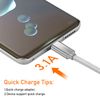 SILCOSTAR USB C -Type C- Braided Data Sync & Fast Charging Cable For Type C Devices (White, 30CM)
