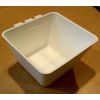 Square 1.2 Quart (2 pcs Black & 2 pcs White) Hanging Feed & Water Cage Cups