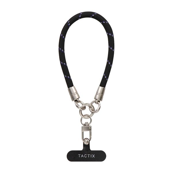 Owltech Smartphone Strap, Hand Strap, Mobile Phone Strap, Wrist, Reflective Material Braid, Stylish, black/purple